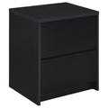 Westpark 2-drawer Nightstand LED Lights and USB Black