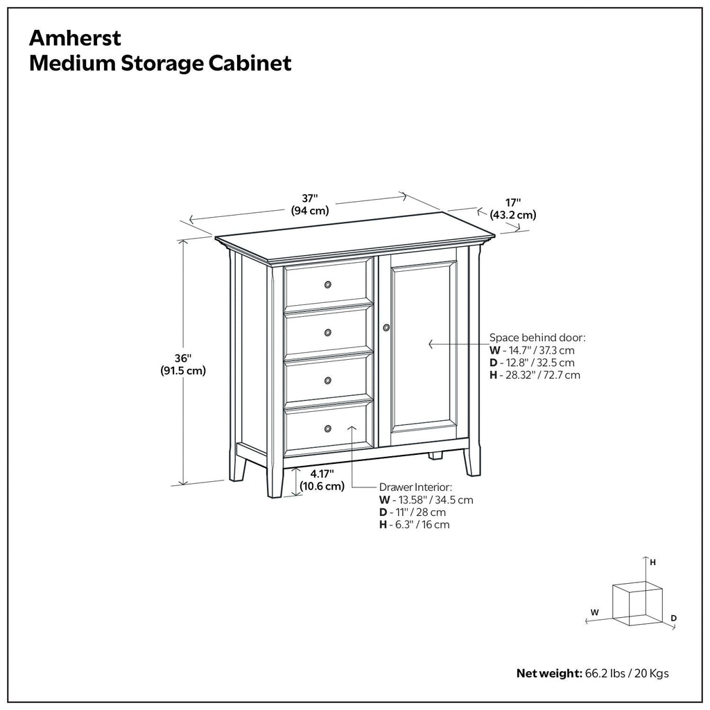 Amherst - Handcrafted Medium Storage Cabinet