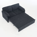 Convertible Pull Out Sofa Bed Queen Size, 3 In 1 With Side Storage