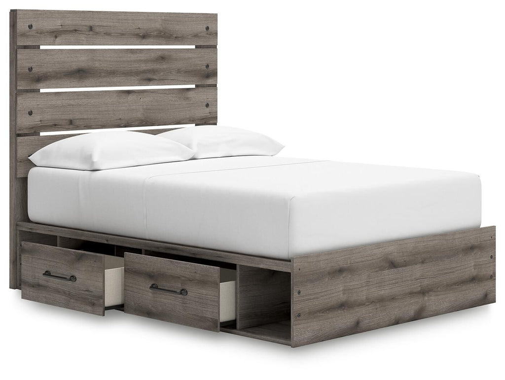 Graystorm - Panel Bed With Storage
