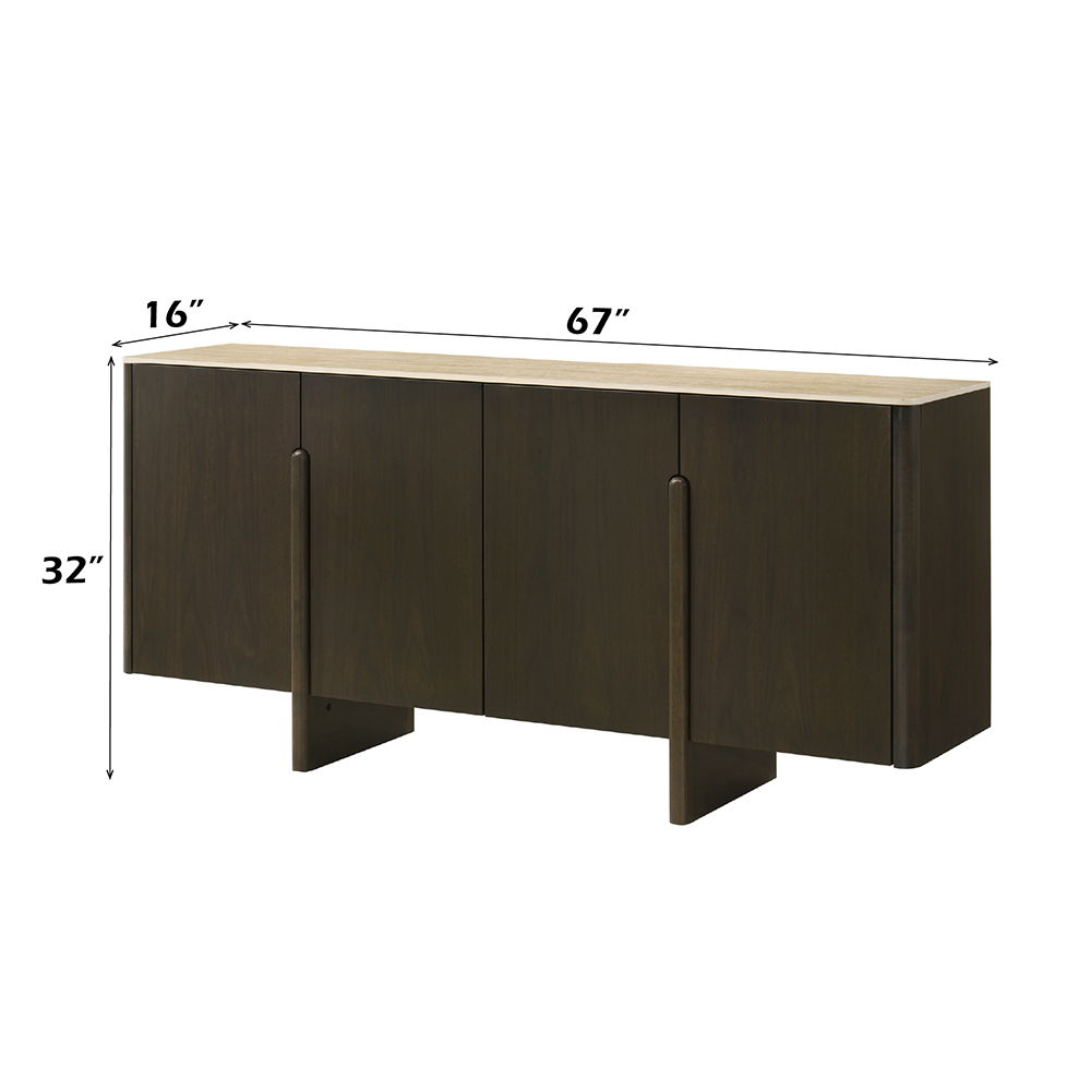Davita - Server With Ceramic Top - Walnut