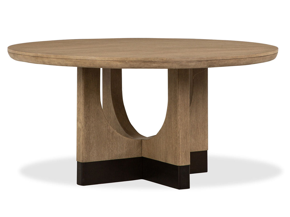 Tristan - 60" Round Dining Table - Swiss Coffee