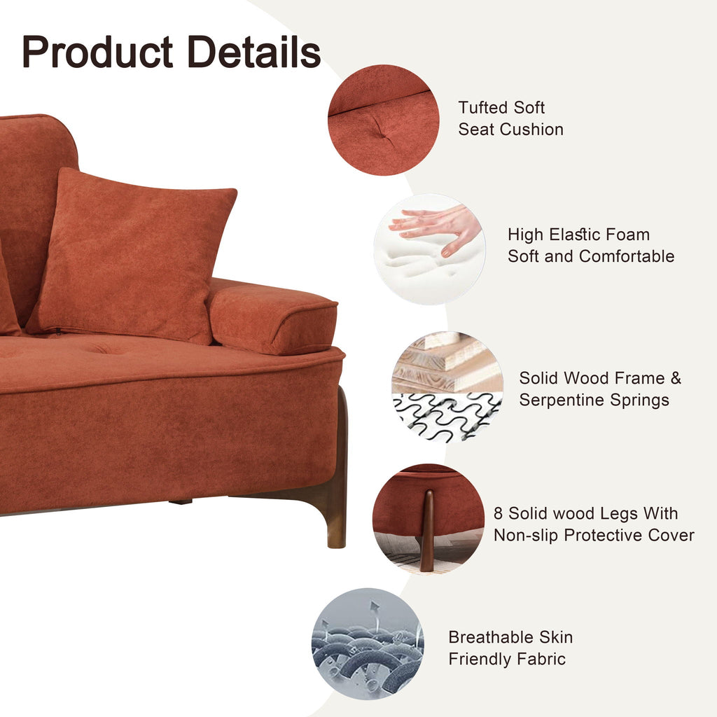Comfortable Deep Seated Sofa With Pillows