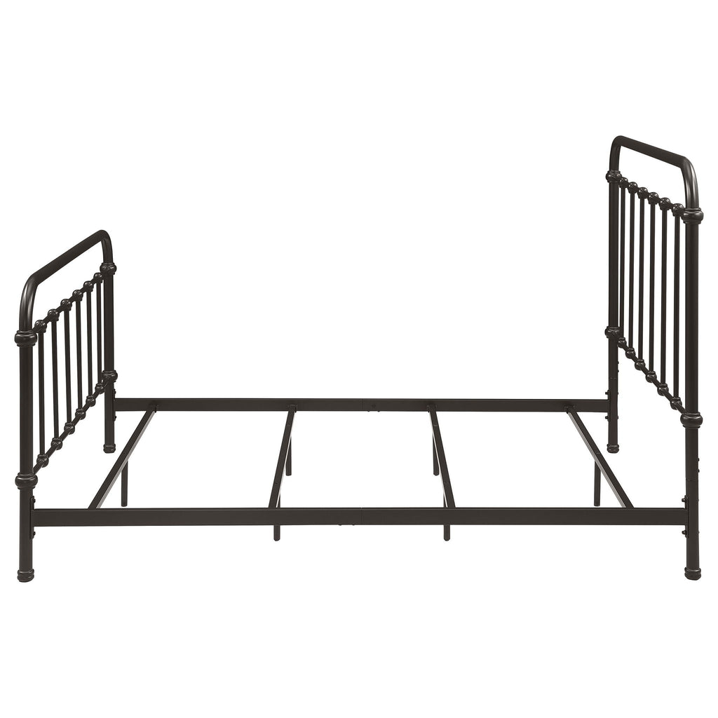 Livingston Metal Full Open Frame Bed Dark Bronze