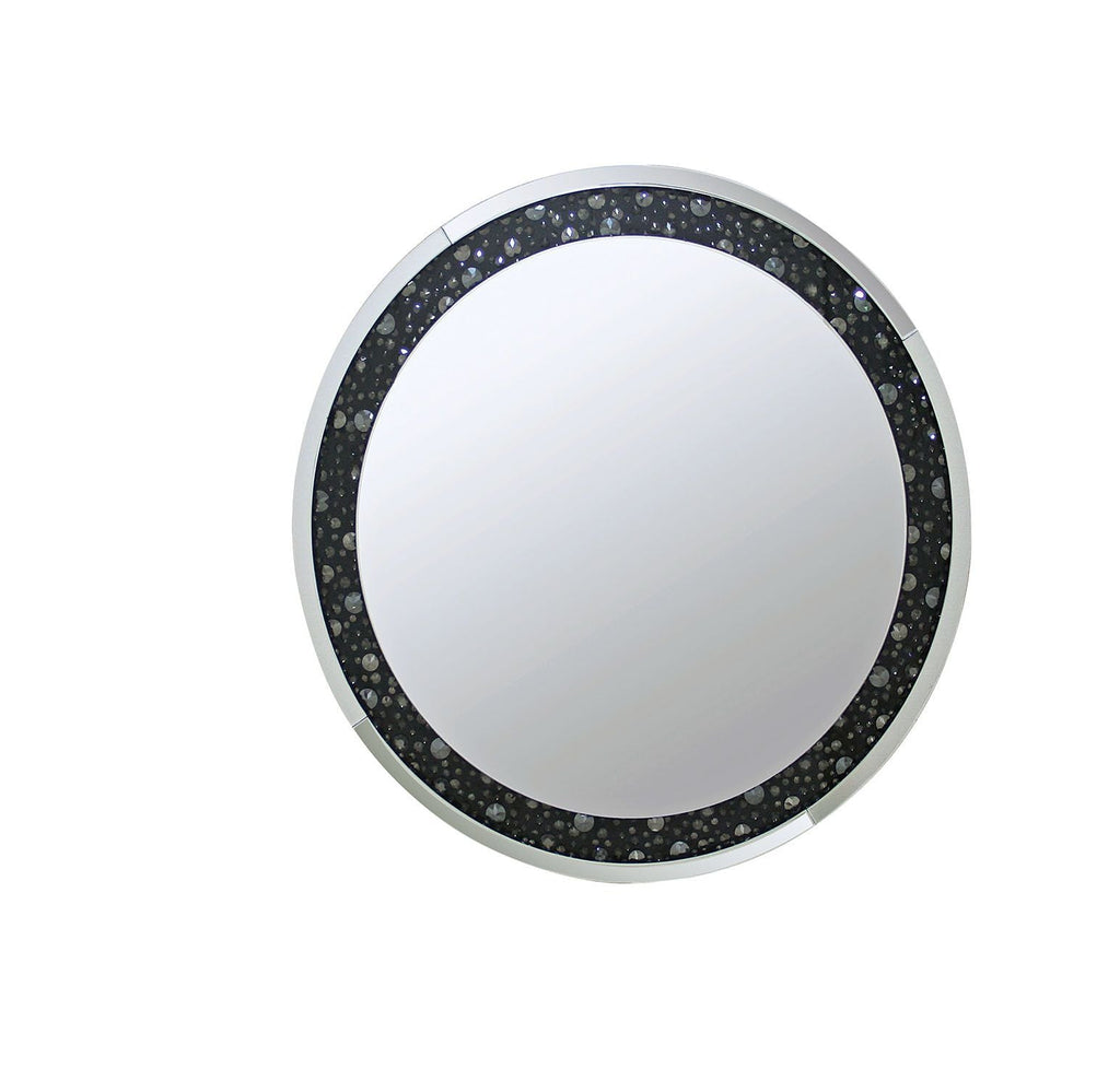 Nysa - 39" Accent Mirror - Mirrored & Faux Crystals