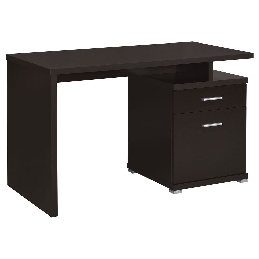 Irving 47-inch 2-drawer Office Computer Desk Cappuccino