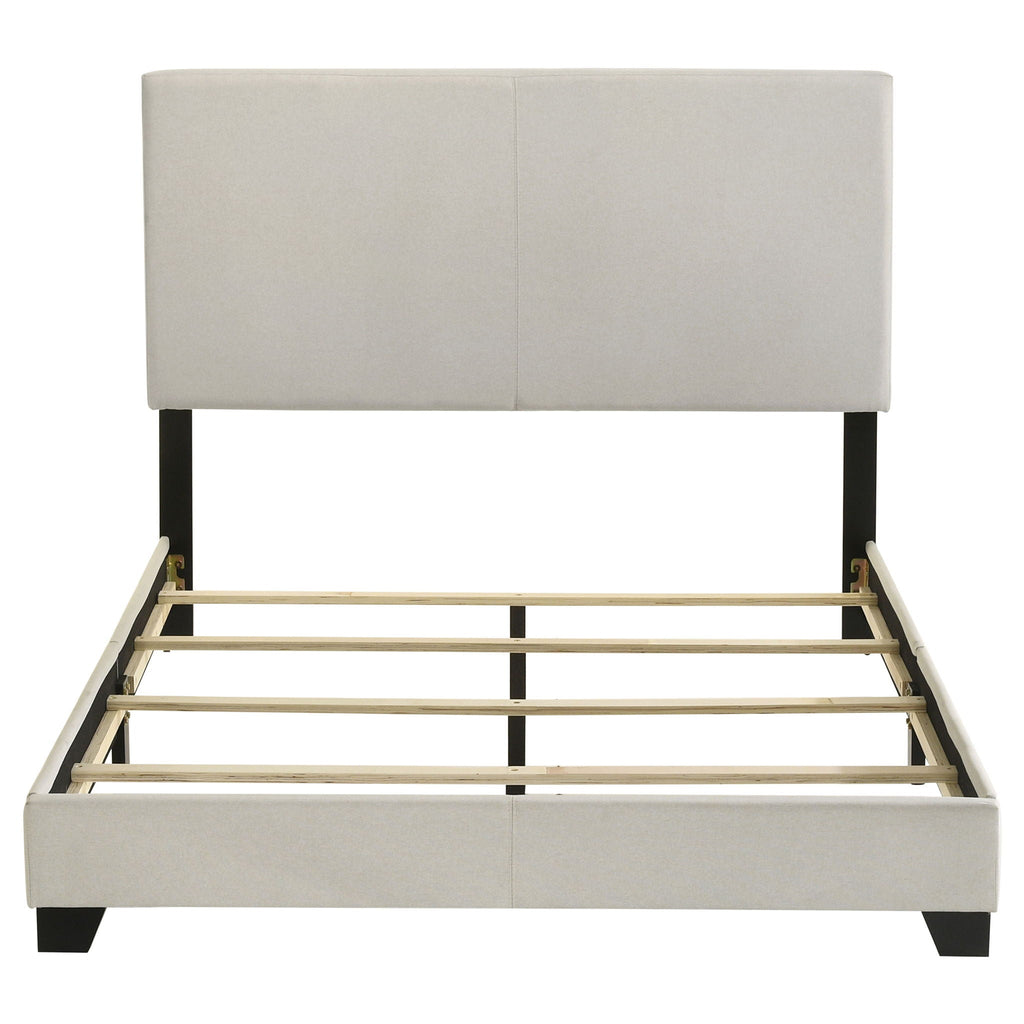 Dorian Fabric Upholstered Full Panel Bed Cream