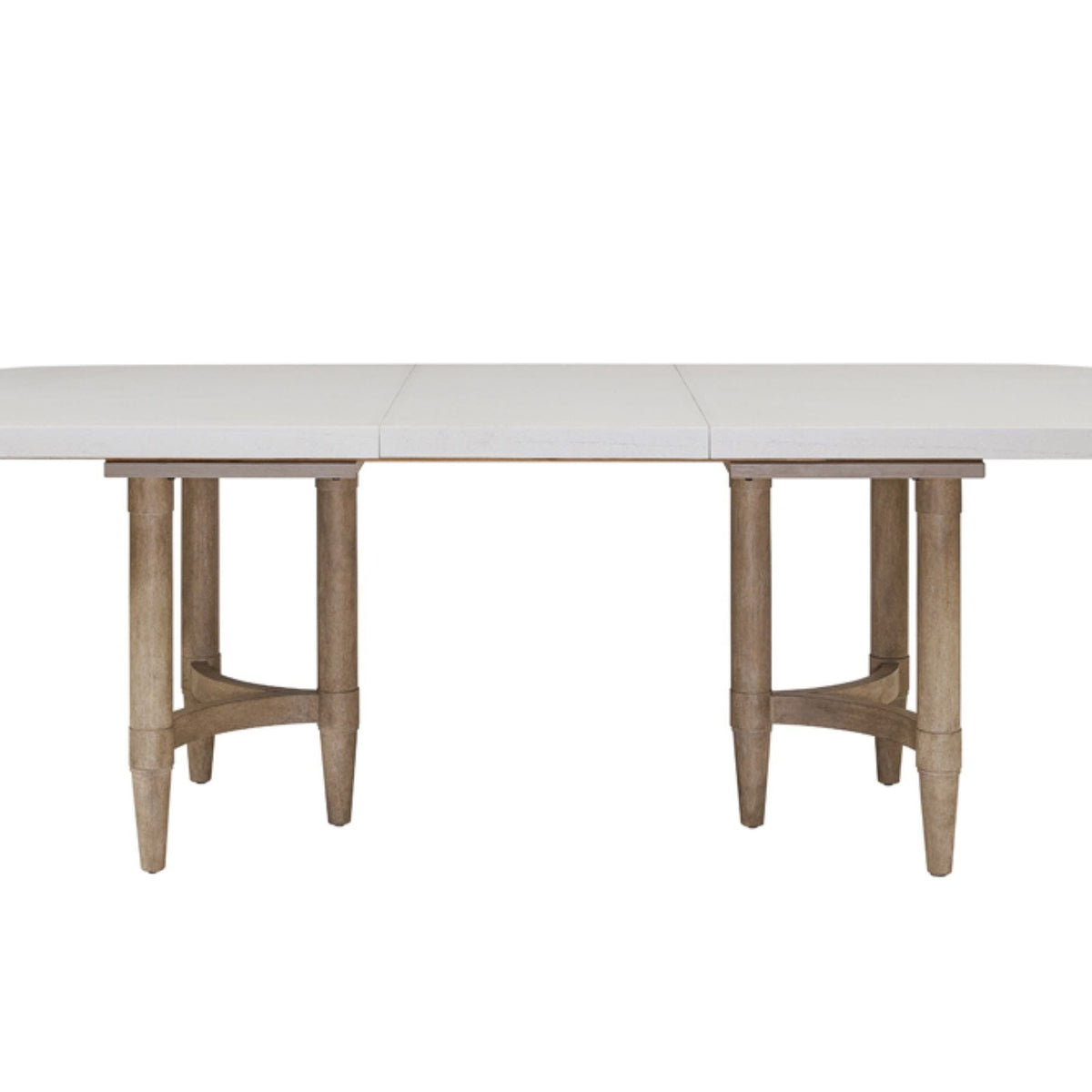 Triad - Double Pedestal Dining Table With Leaf - Sand