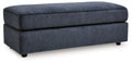 Albar Place - Oversized Accent Ottoman - Cobalt