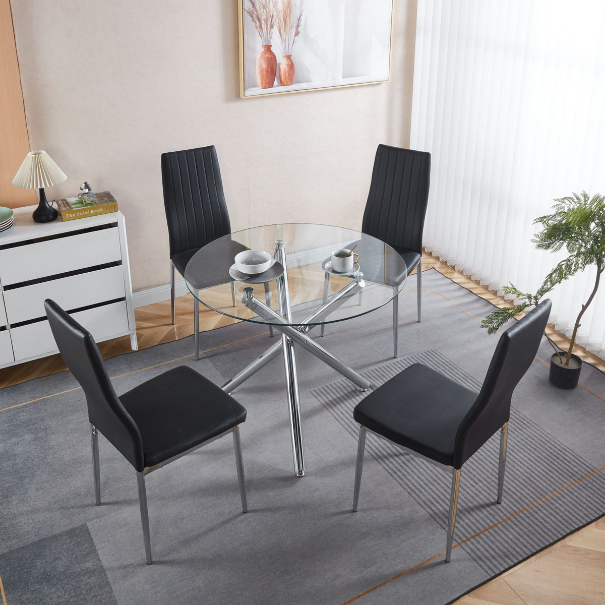 Minimalist Design Dining Chair (Set of 4)