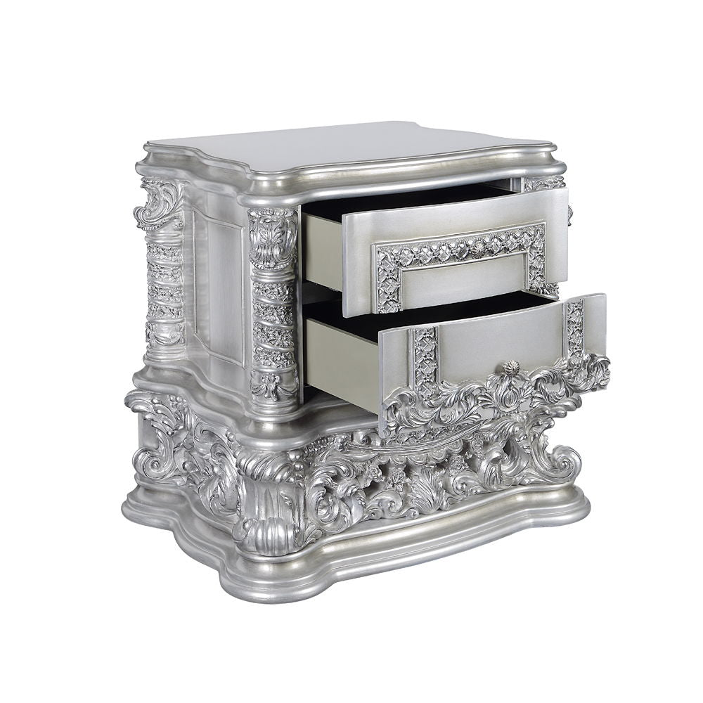 Valkyrie - Nightstand - Antique Platinum