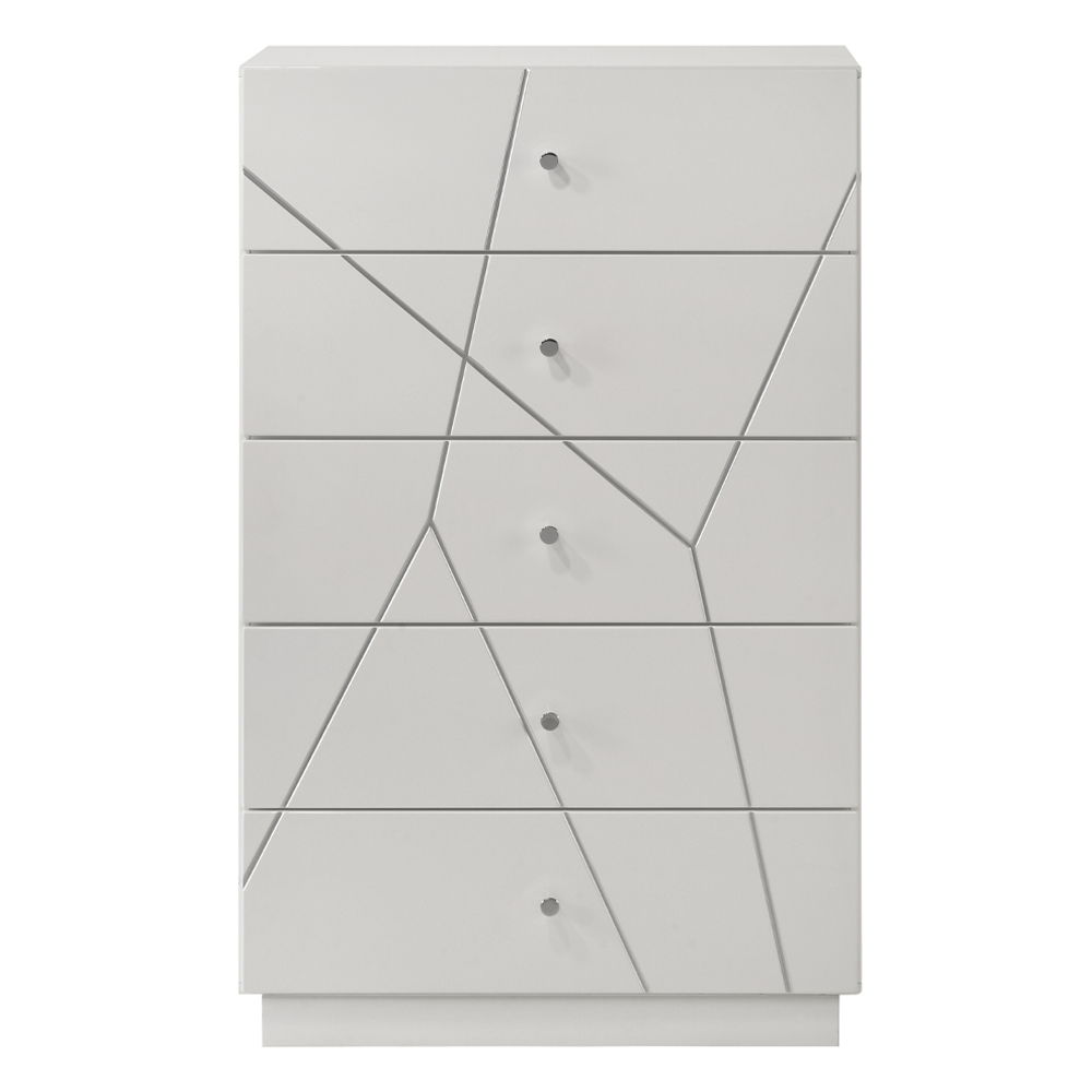 Esther - Chest - White / Silver