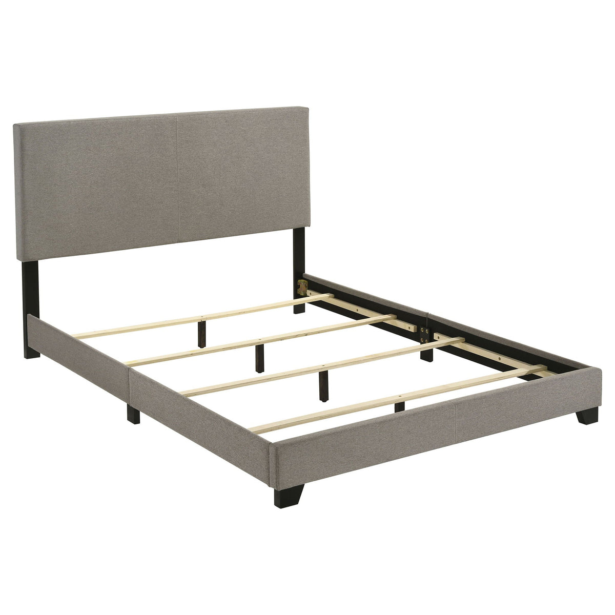 Dorian Fabric Upholstered Queen Panel Bed Taupe