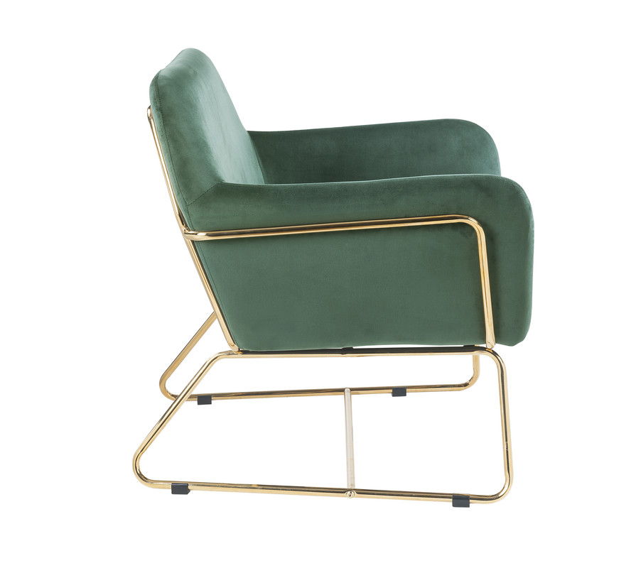 Keira - Accent Chair With Metal Base