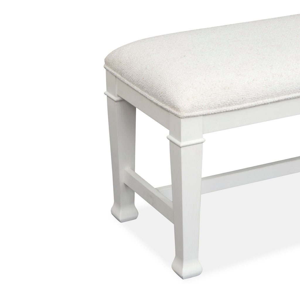 Kingston - Bench - Whisper White And Cerused Nutmeg