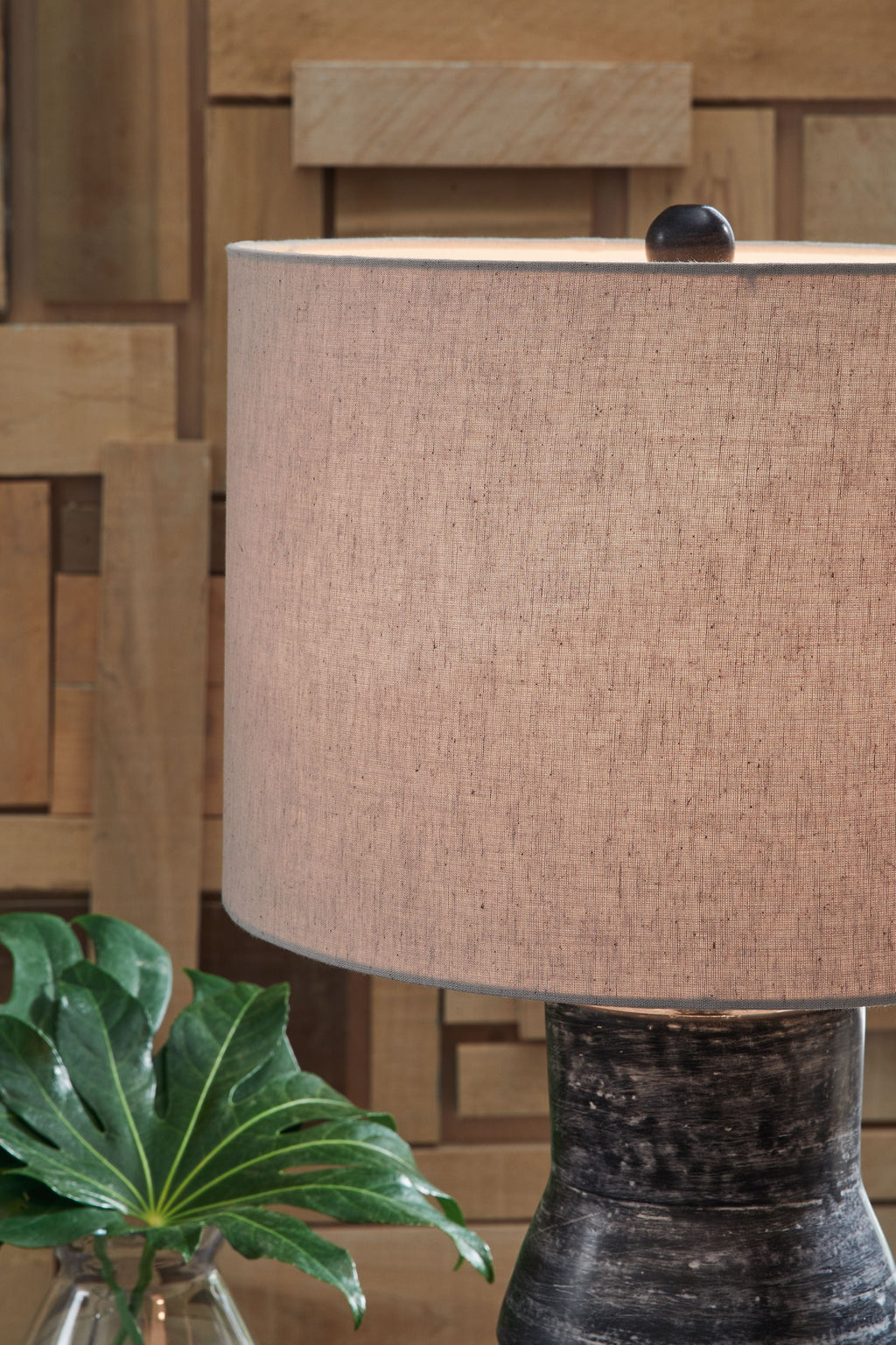 Kerbert - Terracotta Table Lamp - Distressed Black