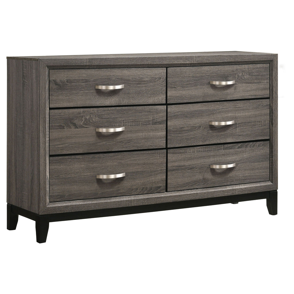 Watson Five-piece Queen Bedroom Set Grey Oak