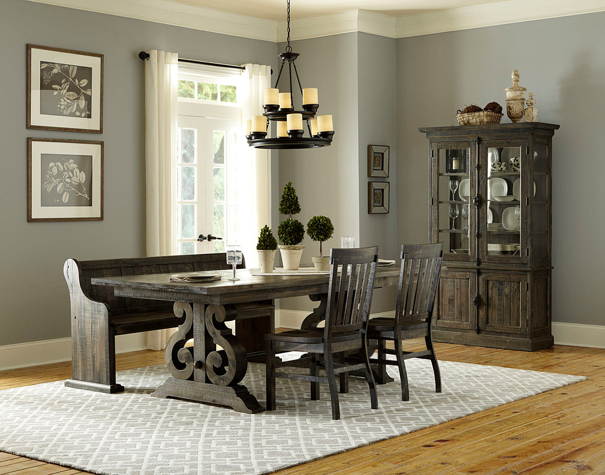 Bellamy - Bench With Back - Peppercorn
