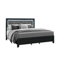 Carlos - 5 Pieces Queen Bedroom Set, Modern Design - Black
