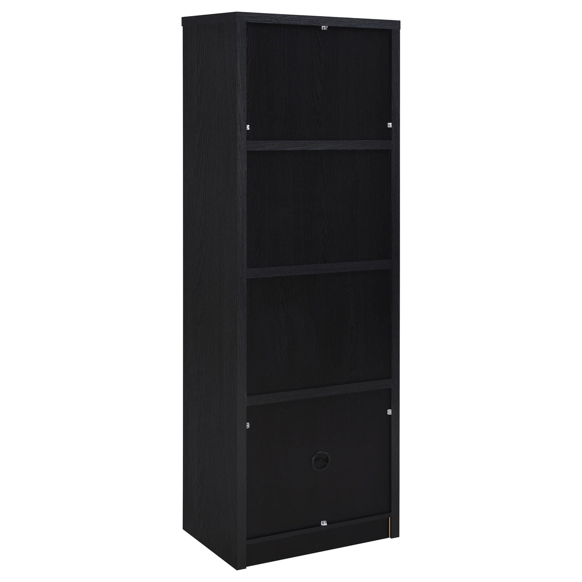 Winfield 3-shelf Media Tower Entertainment Pier Black
