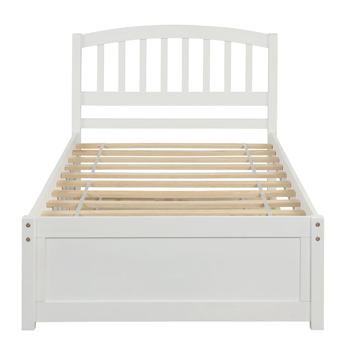 Platform Bed Wood Bed Frame With Trundle