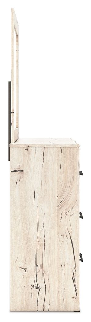 Lawroy - Dresser And Mirror - Light Natural