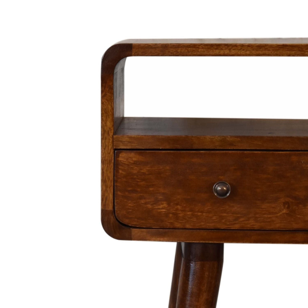 Mini Console Table - Chestnut