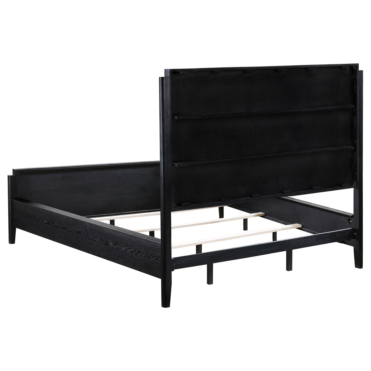 Brookmead Wood California King Panel Bed Black