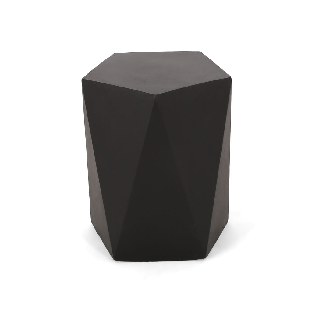 Side Table With Geometric Design