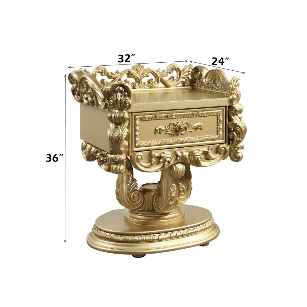 Bernadette - Nightstand - Gold