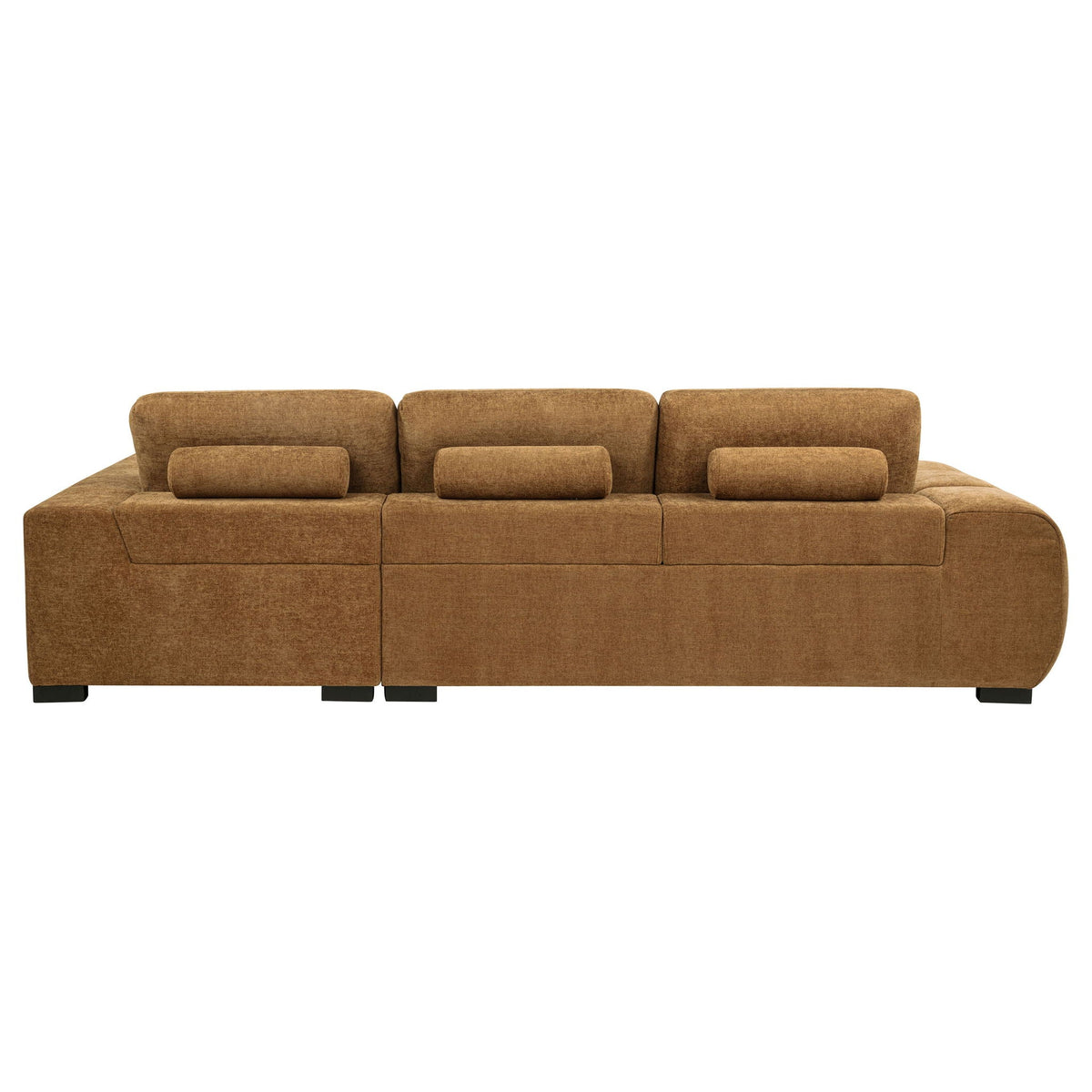 Octavia Upholstered Sectional Chaise Sofa Amber