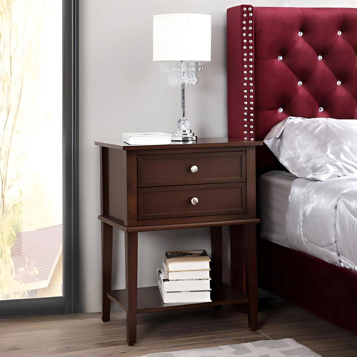 Newton - Nightstand - Cappuccino