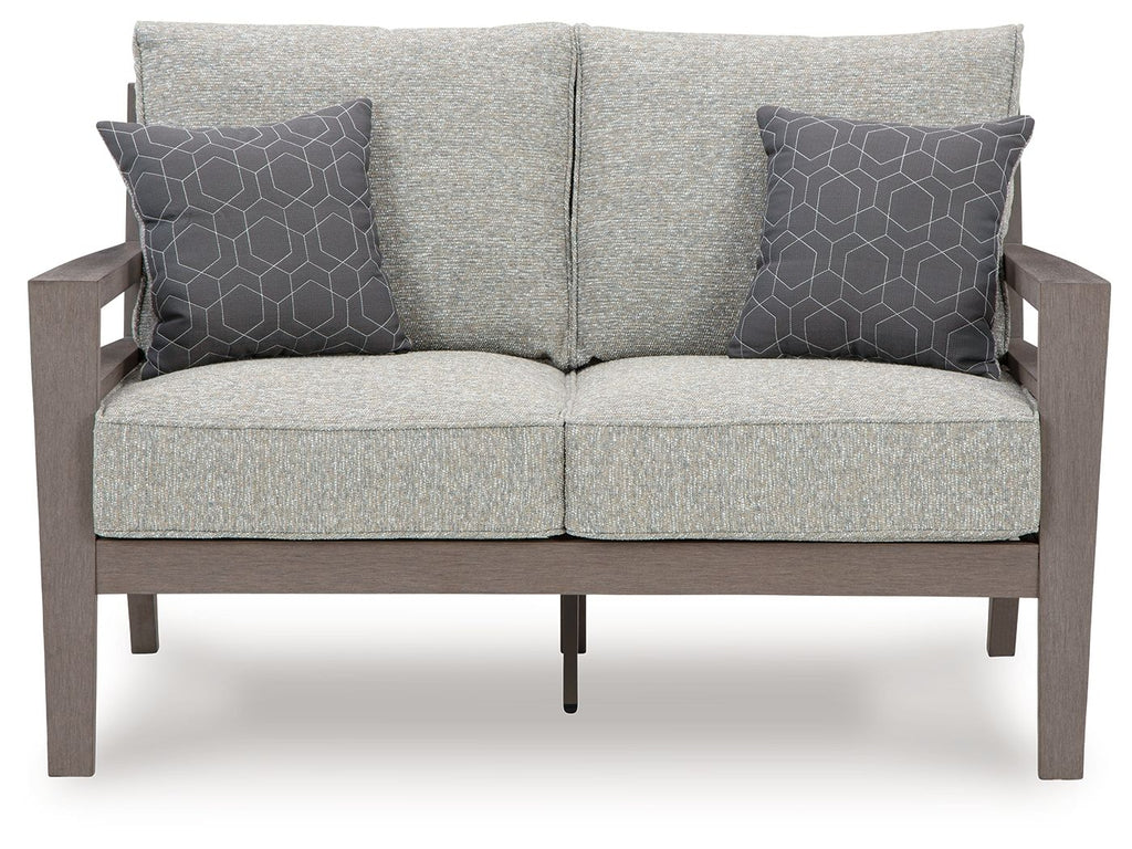 Hillside Barn - Loveseat With Cushion - Gray / Brown