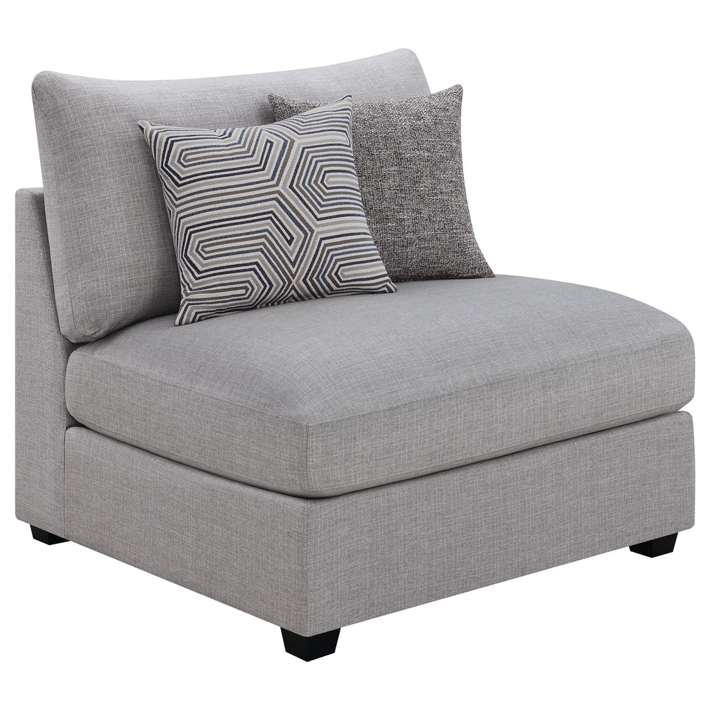 Cambria 4-piece Upholstered Modular Sectional Sofa Grey