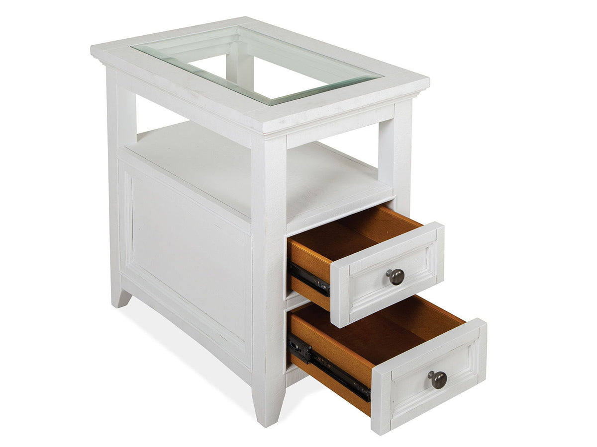 Heron Cove - Chairside End Table - Chalk White