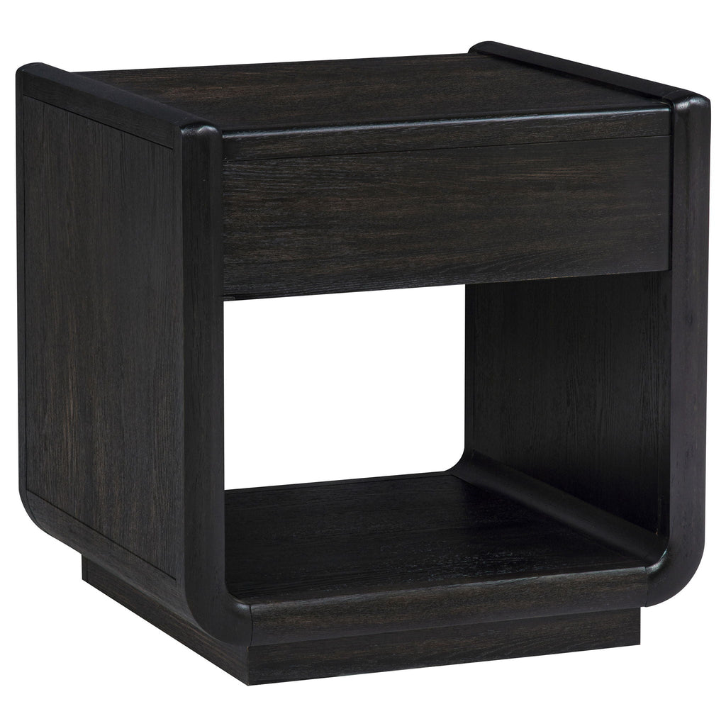 Leandro 3-piece Wood Coffee and End Table Set Burnished Black