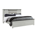 Avery - King Bedroom Set With Bookcase Headboard, Low Profile Bed, Spacious Drawers - Beige