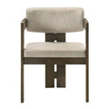 Destin - Side Chair - Light Gray Fabric & Walnut