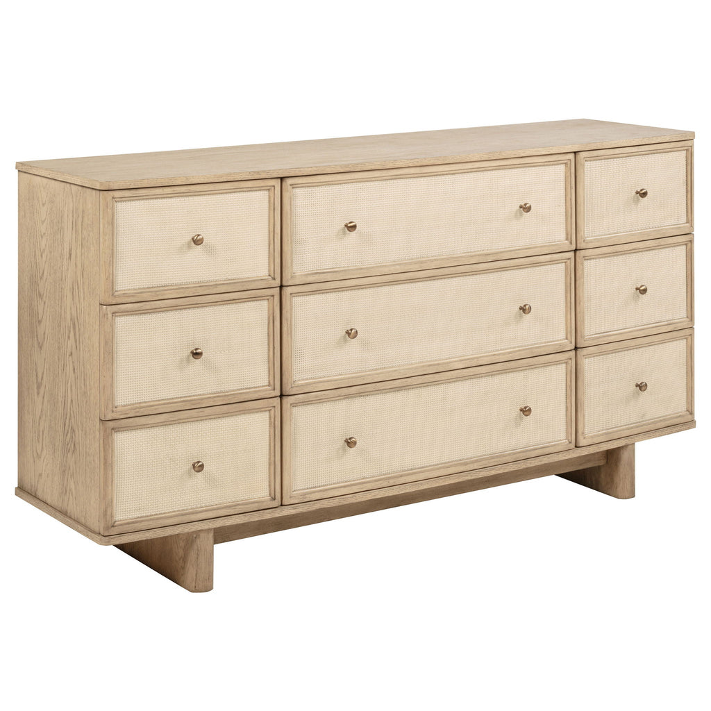 Kailani 4-piece Queen Bedroom Set Beige Oak