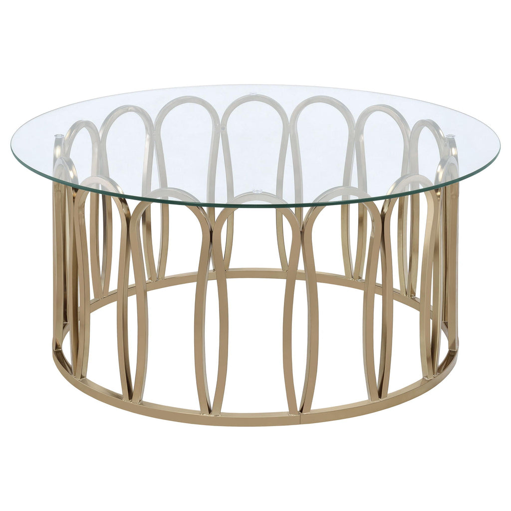 Monett 3-piece Coffee and End Table Set Chocolate Chrome