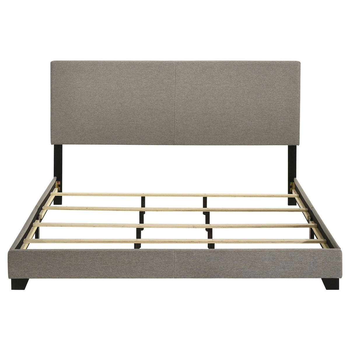 Dorian Fabric Upholstered California King Panel Bed Taupe