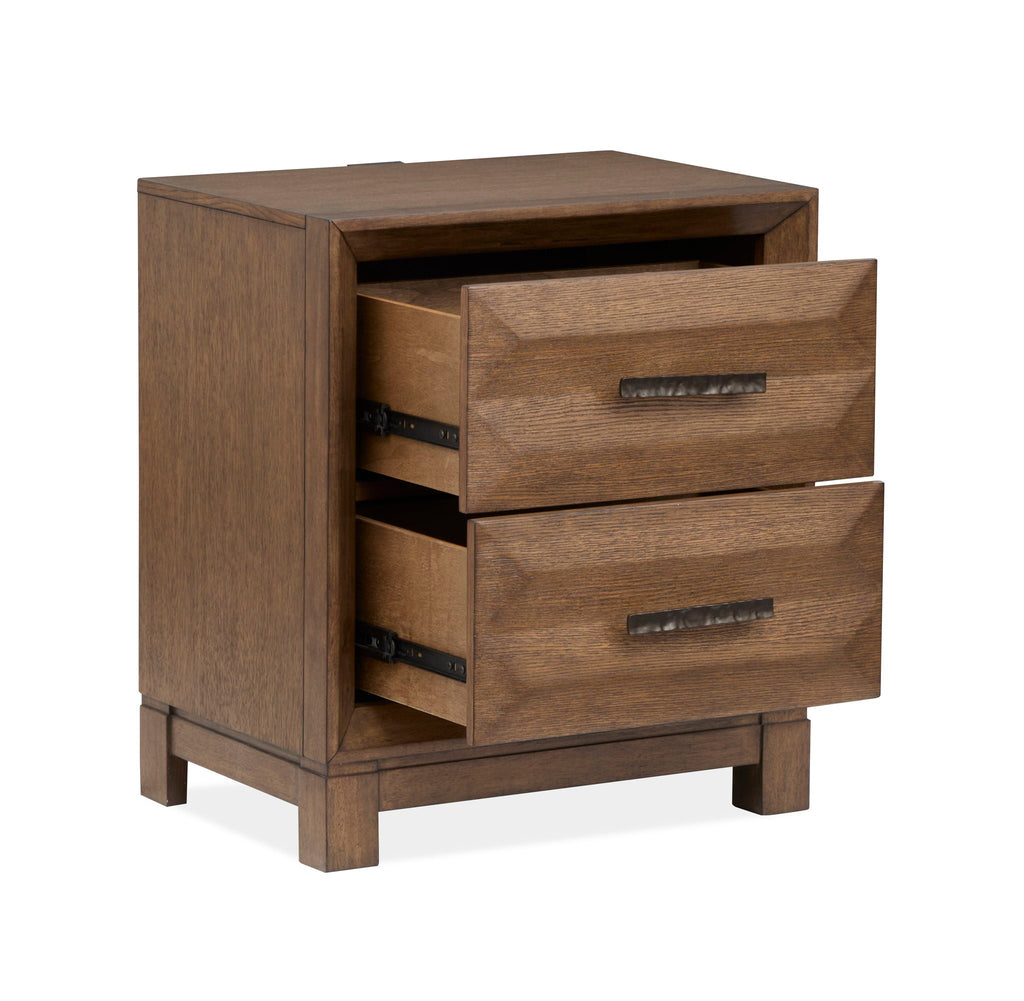 Callisto - Drawer Nightstand - Bourbon Brown