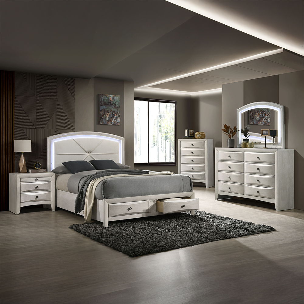 Ramondi - Bed With Storage & LED