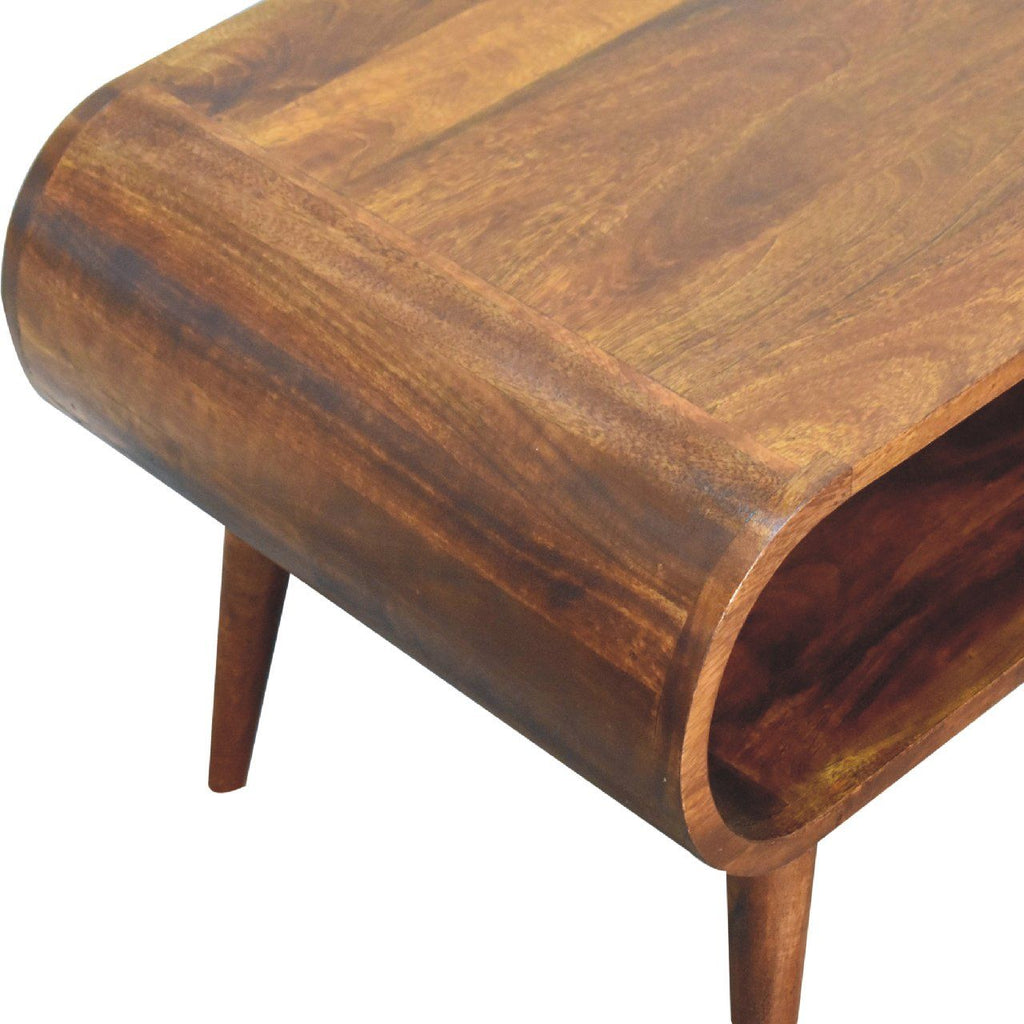 Solid Wood Open Coffee Table