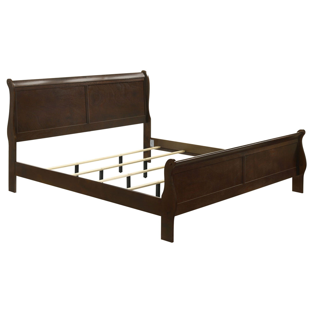 Louis Philippe 4-piece Eastern King Bedroom Set Cappuccino