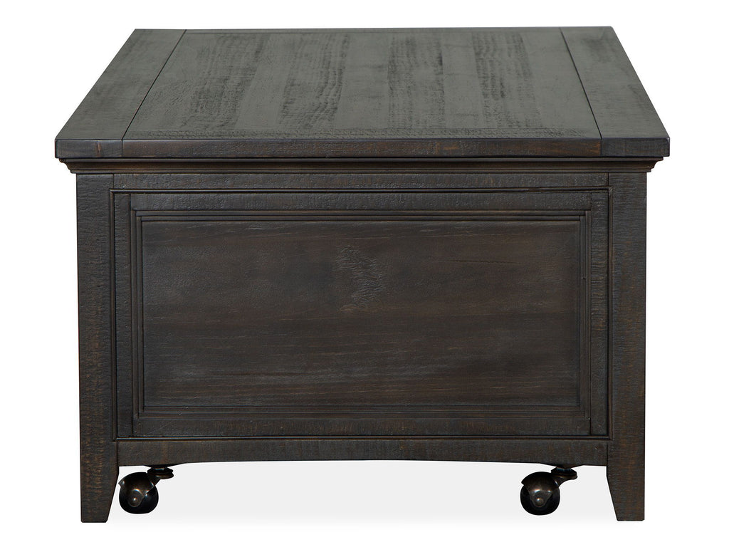 Westley Falls - Lift Top Storage Cocktail Table With Casters - Graphite
