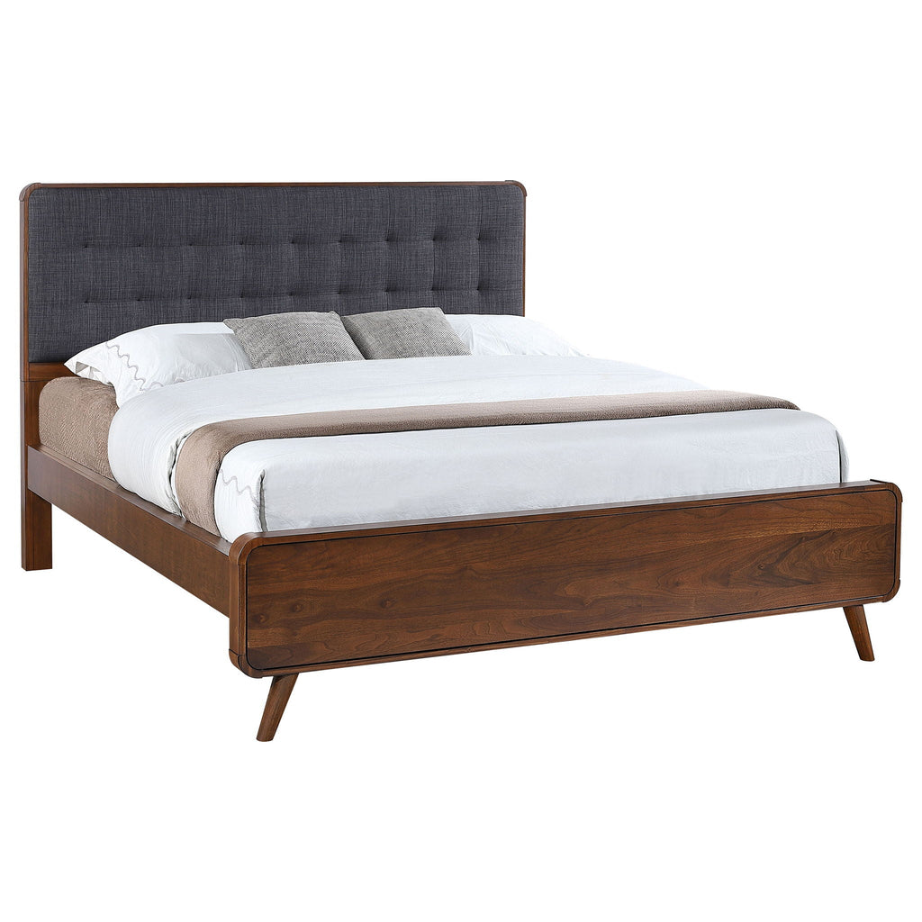 Robyn Wood California King Platform Bed Dark Walnut