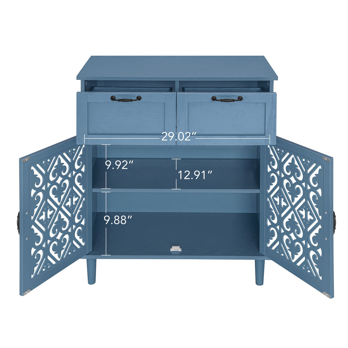 2 Door 2 Drawer Elegant Cabinet