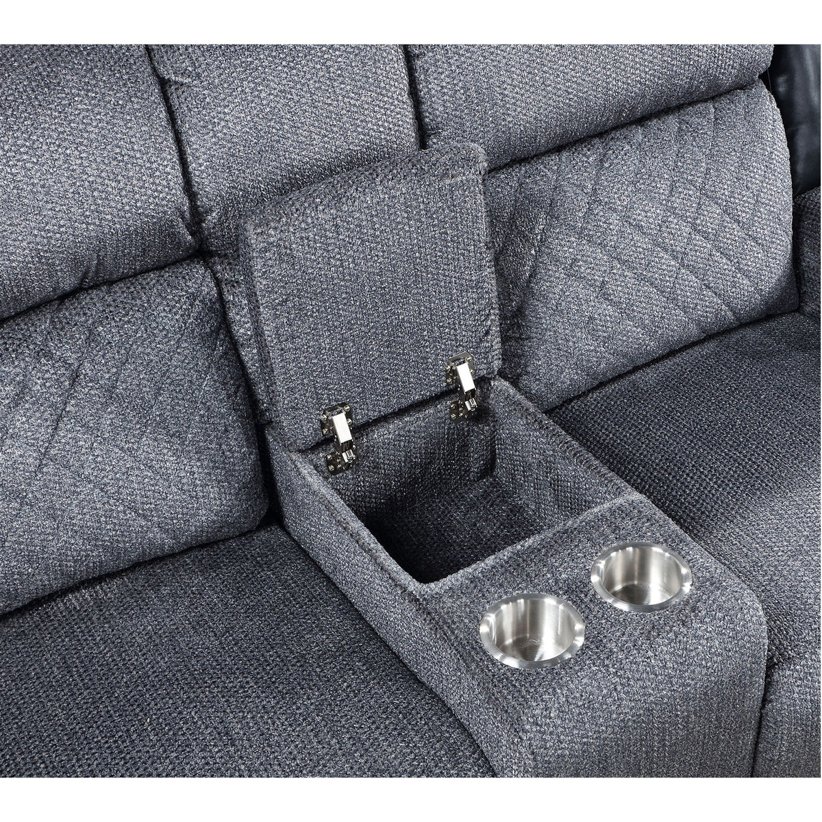 Alicia - Console Reclining Loveseat - Gray