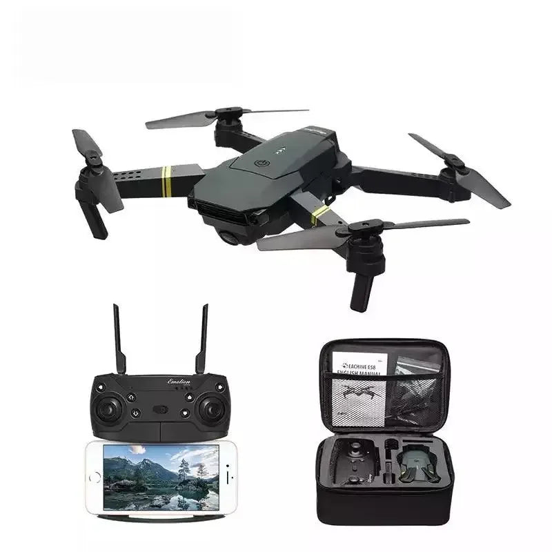 E58 Folding Aerial Drone with Controller and Carrying Case Oceanfront Products